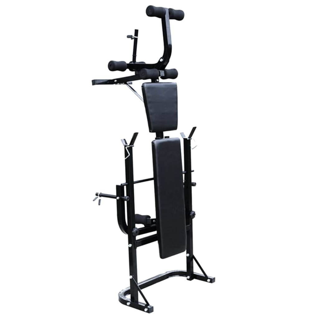Weight Bench with Weight Rack&Barbell and Dumbbell Set 30.5kg