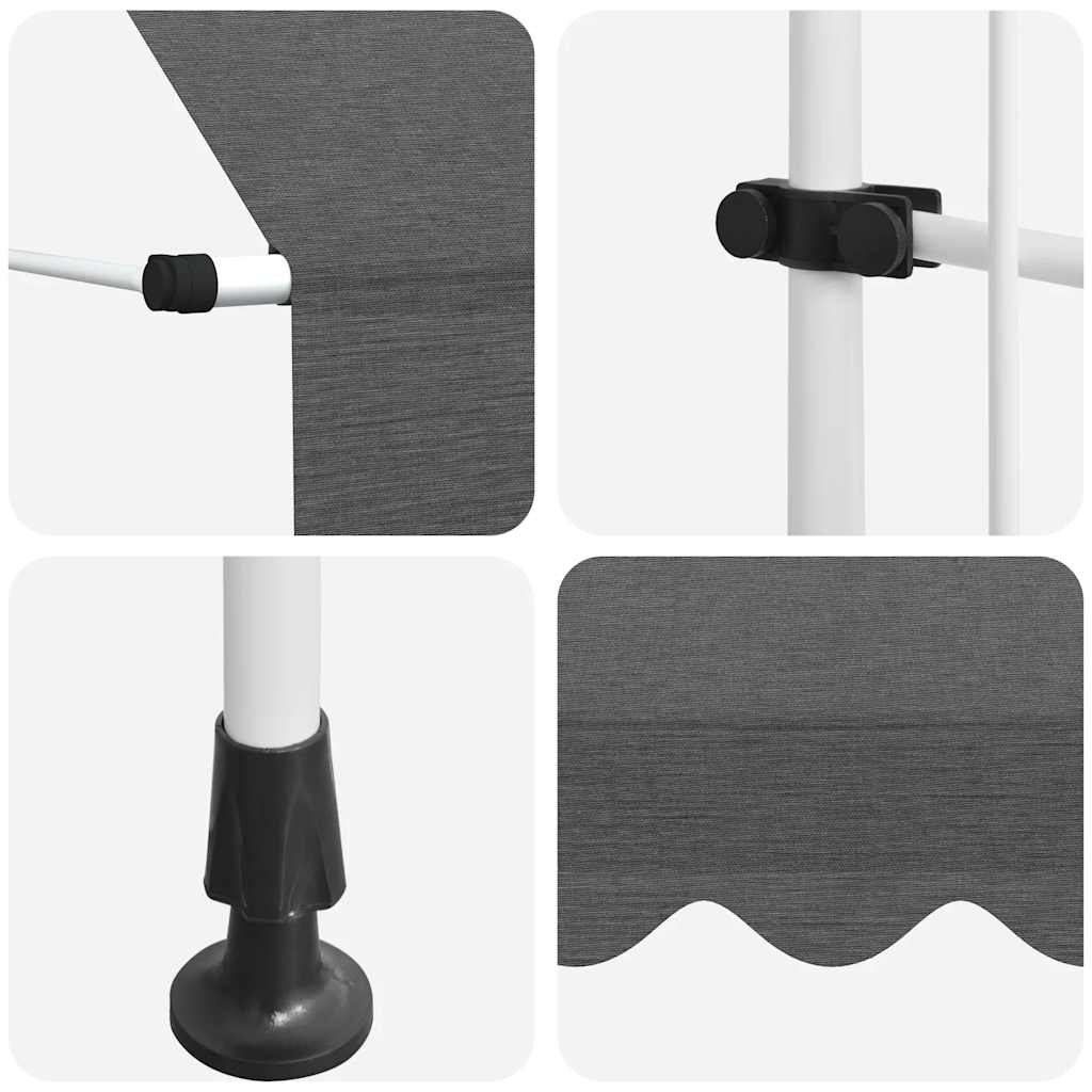 Manual Retractable Awning 200 cm Anthracite