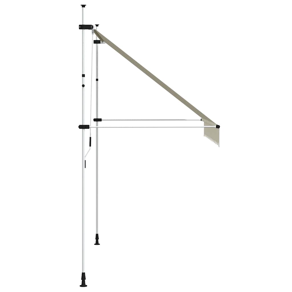 Manual Retractable Awning 250 cm Cream