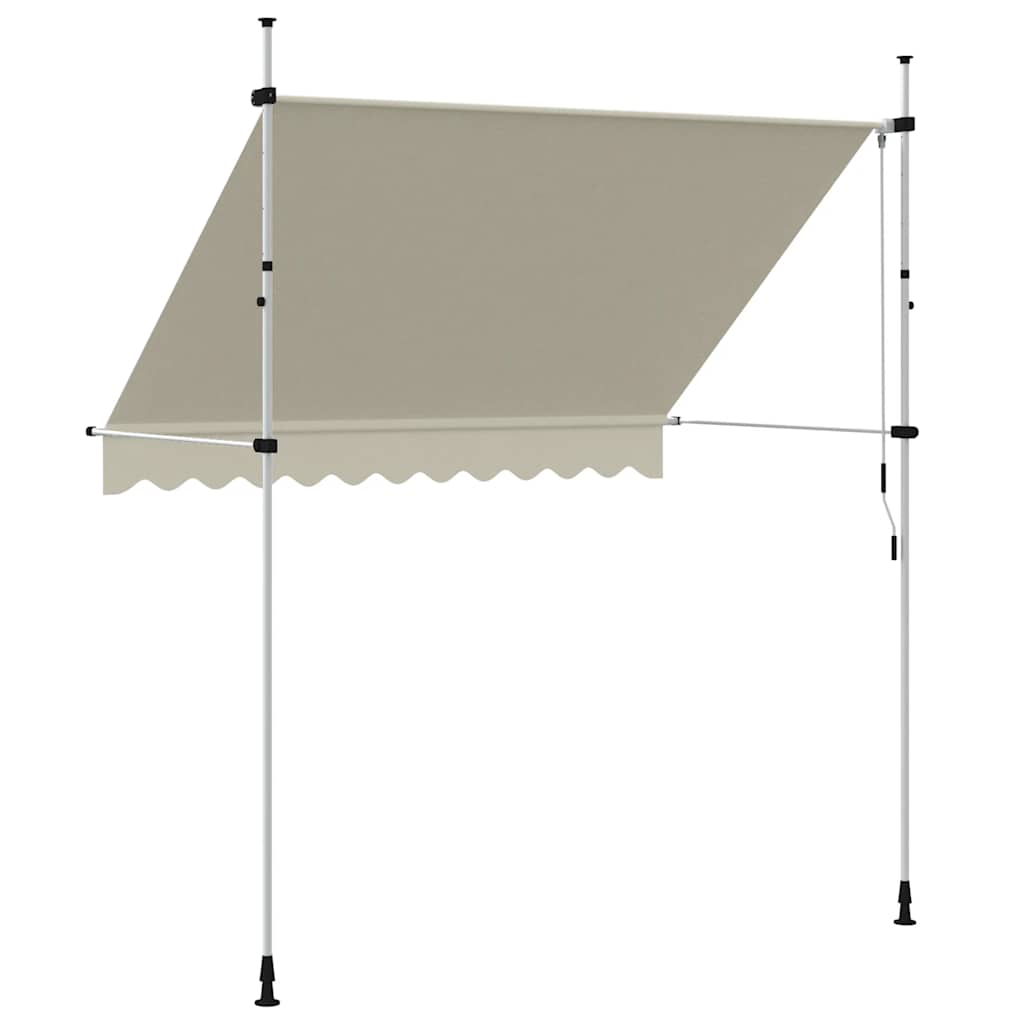 Manual Retractable Awning 250 cm Cream