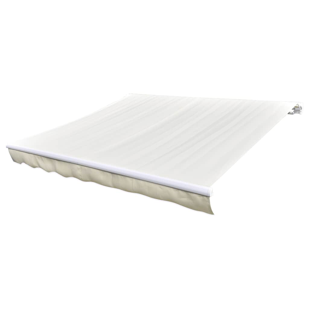 Awning Top Sunshade Canvas Cream 5x3 m