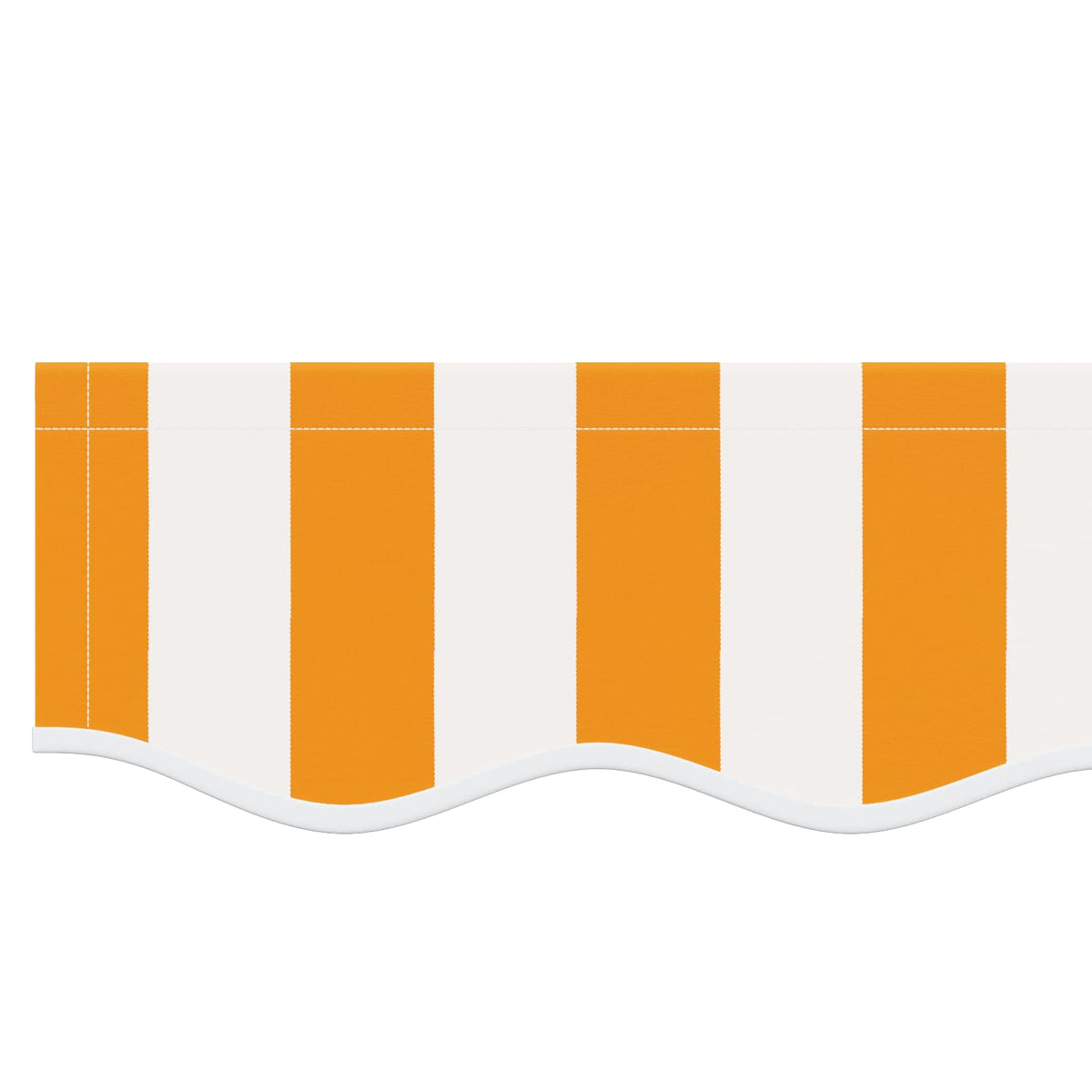 Awning Replacement Fabric Orange and White 500x300 cm Polyester