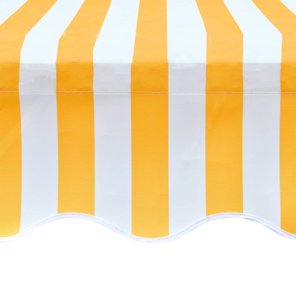 Awning Replacement Fabric Orange and White 5x3 m Polyester