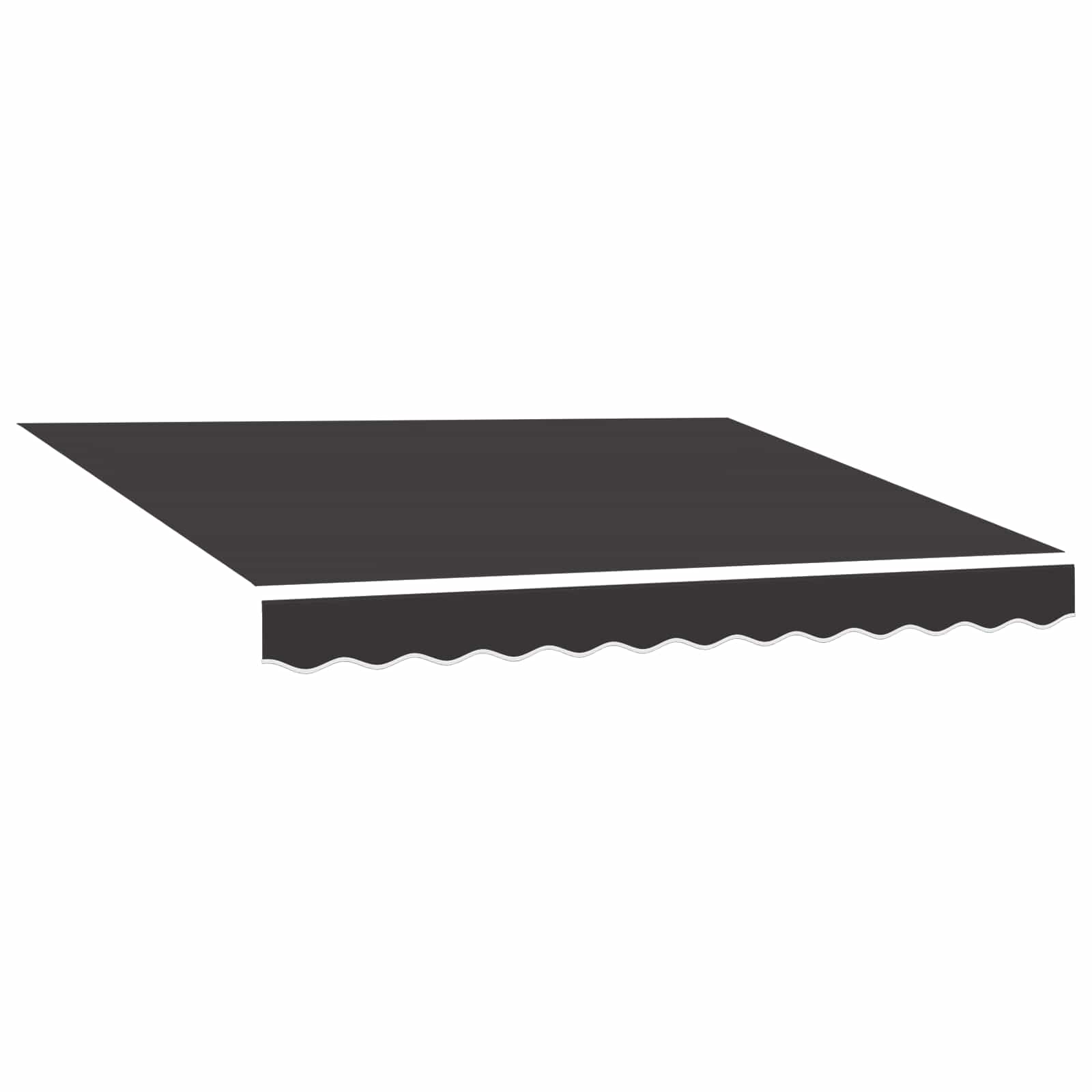 Awning Replacement Fabric Grey 350x250 cm Polyester