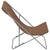 Folding Beach Chairs 2 pcs Steel and Oxford Fabric Brown