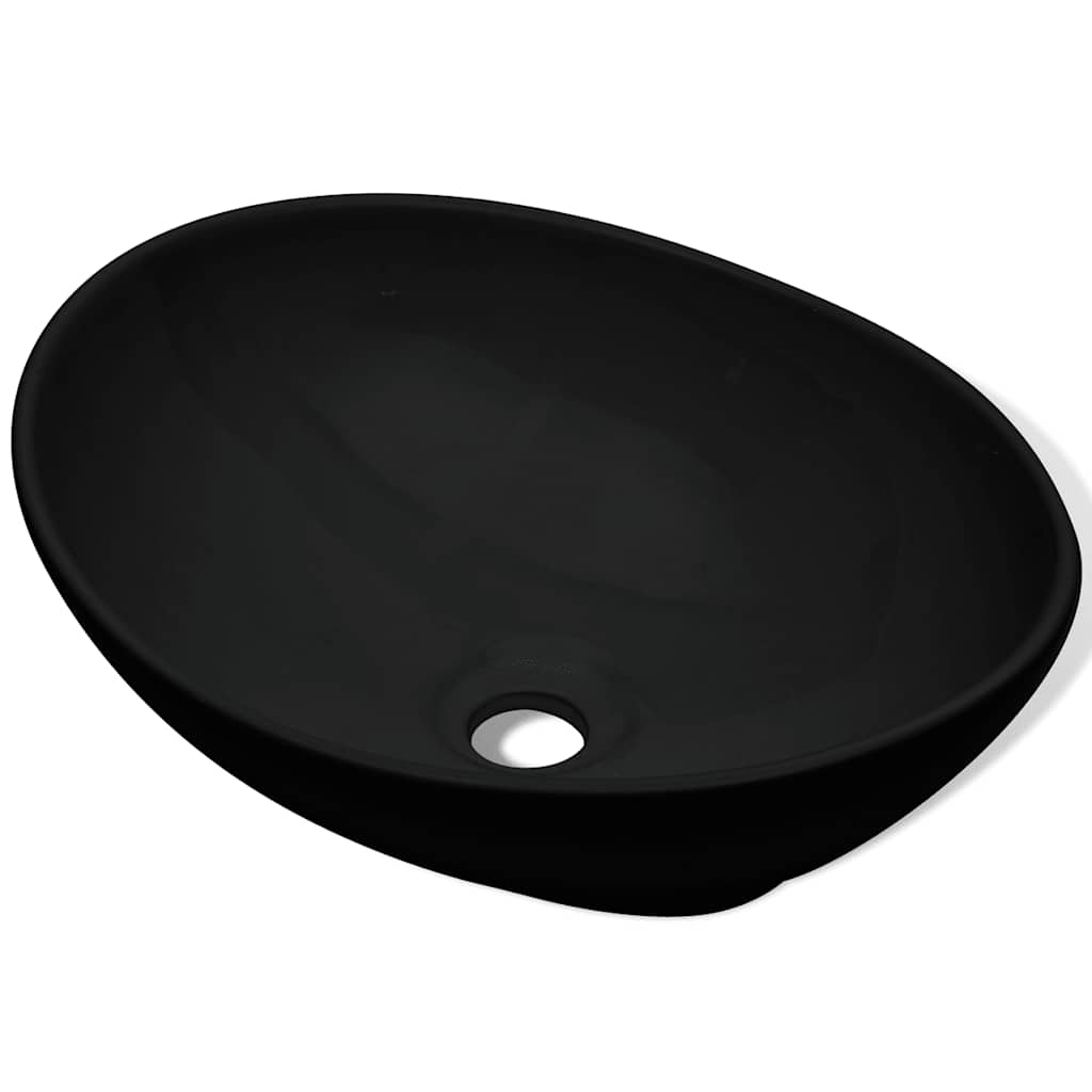 Ceramic Basin 40x33 cm Black