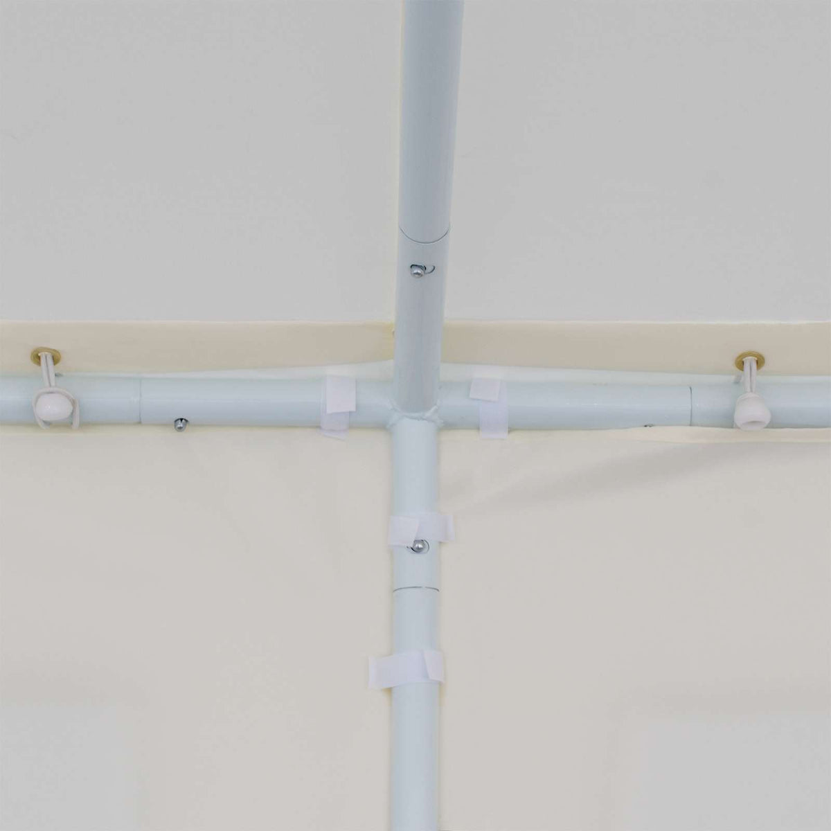 Gazebo Frame White 448 x 320 x 834cm Metal
