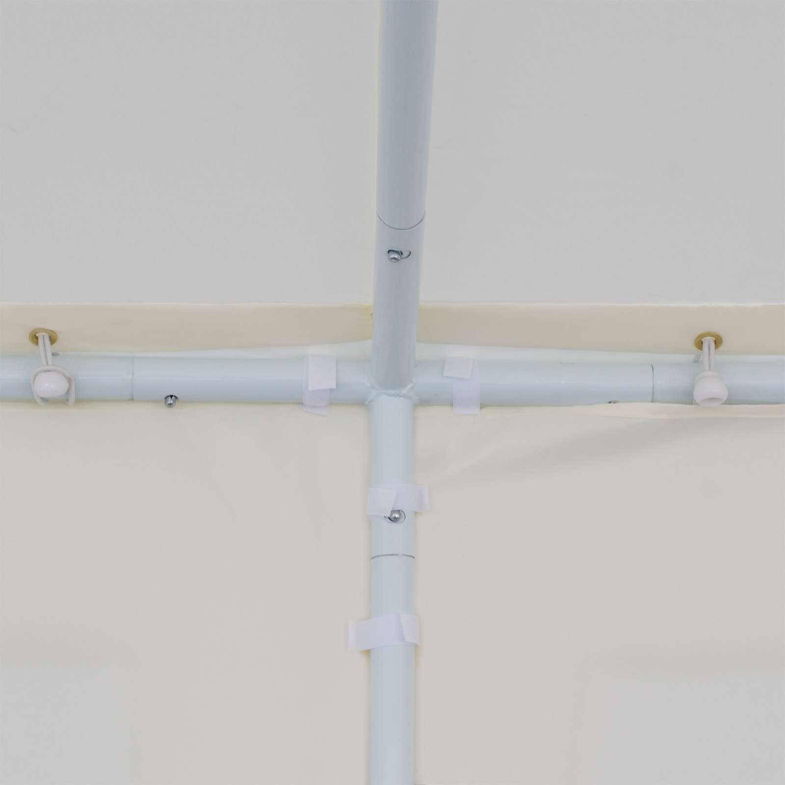 Gazebo Frame White 448 x 320 x 834cm Metal