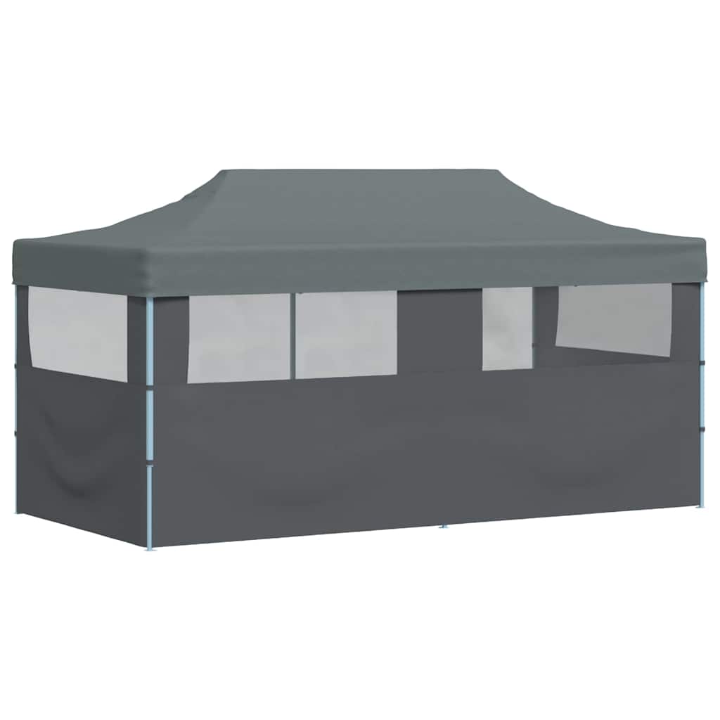 Folding Pop-up Partytent with Sidewalls 3x6 m Anthracite