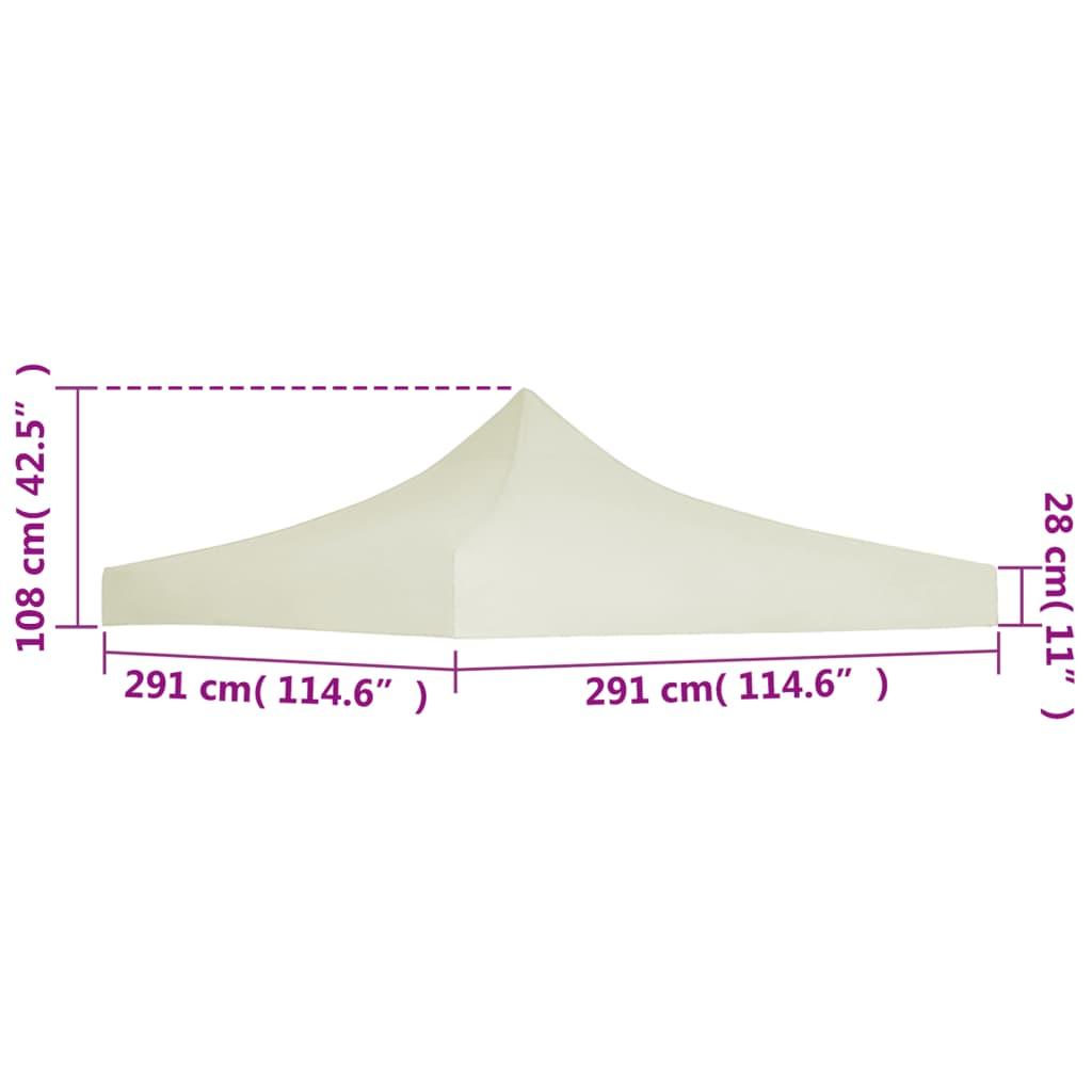 Party Tent Roof 3x3 m Cream