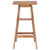 Folding Bar Stools 2 pcs Solid Teak Wood