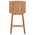 Folding Bar Stools 2 pcs Solid Teak Wood