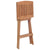 Folding Bar Stools 2 pcs Solid Teak Wood