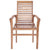 Stacking Dining Chairs 4 pcs Solid Teak