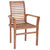 Stacking Dining Chairs 4 pcs Solid Teak