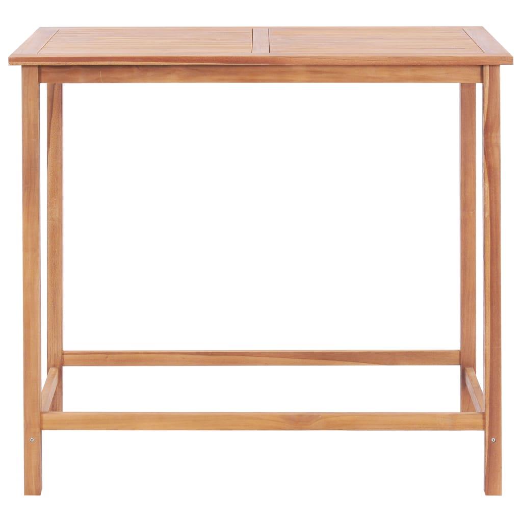 Garden Bar Table 120x65x110 cm Solid Teak Wood