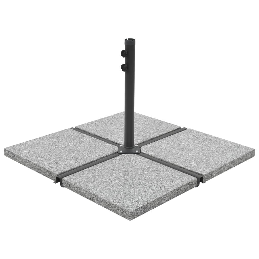 Umbrella Weight Plate Granite 25 kg Square Grey