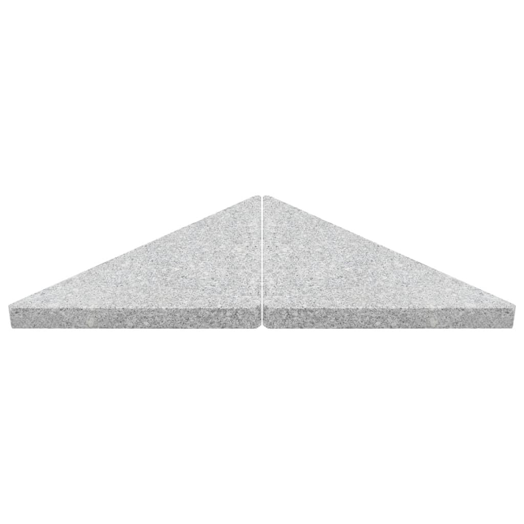 Umbrella Weight Plate Granite 15 kg Triangular Grey