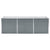 Garden Raised Bed Galvanised Steel 240x80x77 cm Grey