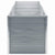 Garden Raised Bed Galvanised Steel 240x80x77 cm Grey