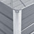 Garden Raised Bed Galvanised Steel 240x80x77 cm Grey