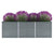 Garden Raised Bed Galvanised Steel 240x80x77 cm Grey