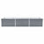 Garden Raised Bed Galvanised Steel 240x80x45 cm Grey
