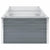 Garden Raised Bed Galvanised Steel 240x80x45 cm Grey