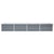 Garden Raised Bed Galvanised Steel 320x80x45 cm Grey