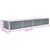 Garden Raised Bed Galvanised Steel 320x80x45 cm Grey