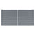 Garden Raised Bed Galvanised Steel 160x40x77 cm Grey