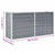 Garden Raised Bed Galvanised Steel 160x40x77 cm Grey