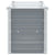 Garden Raised Bed Galvanised Steel 160x40x45 cm Grey