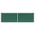 Garden Raised Bed Galvanised Steel 160x40x45 cm Green