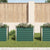 Garden Raised Bed Galvanised Steel 100x40x77 cm Green
