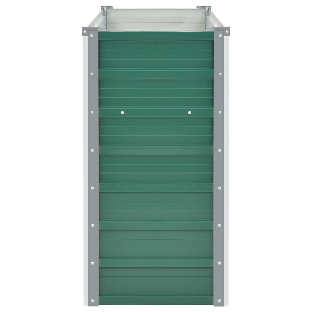 Garden Raised Bed Galvanised Steel 100x40x77 cm Green