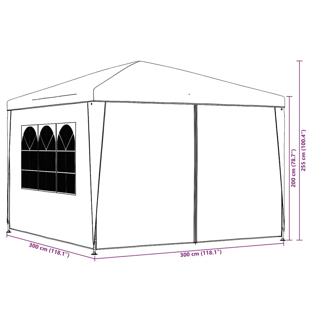 Party Tent 3x3 m Blue