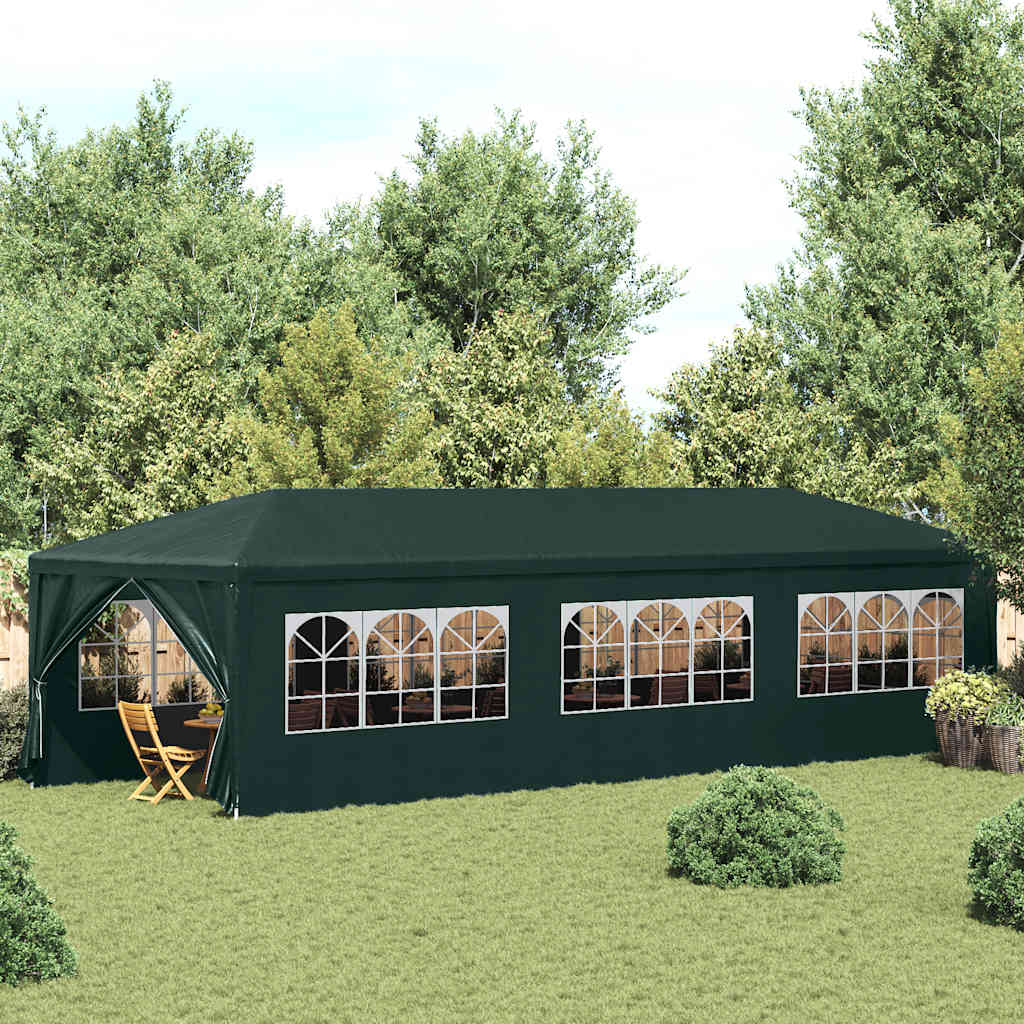 Party Tent 3x9 m Green