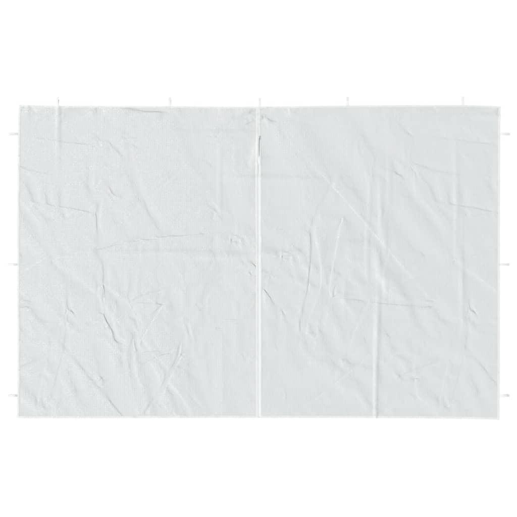 Party Tent Sidewall 2 pcs with Zipper PE White