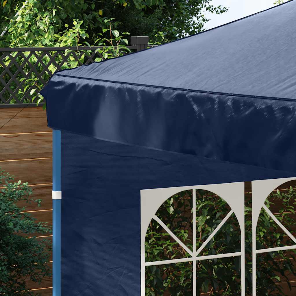 Party Tent Sidewall 2 pcs with Window PE Blue