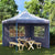 Party Tent Sidewall 2 pcs with Window PE Blue