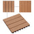 11 pcs Decking Tiles WPC 30x30 cm 1 sqm Teak Colour