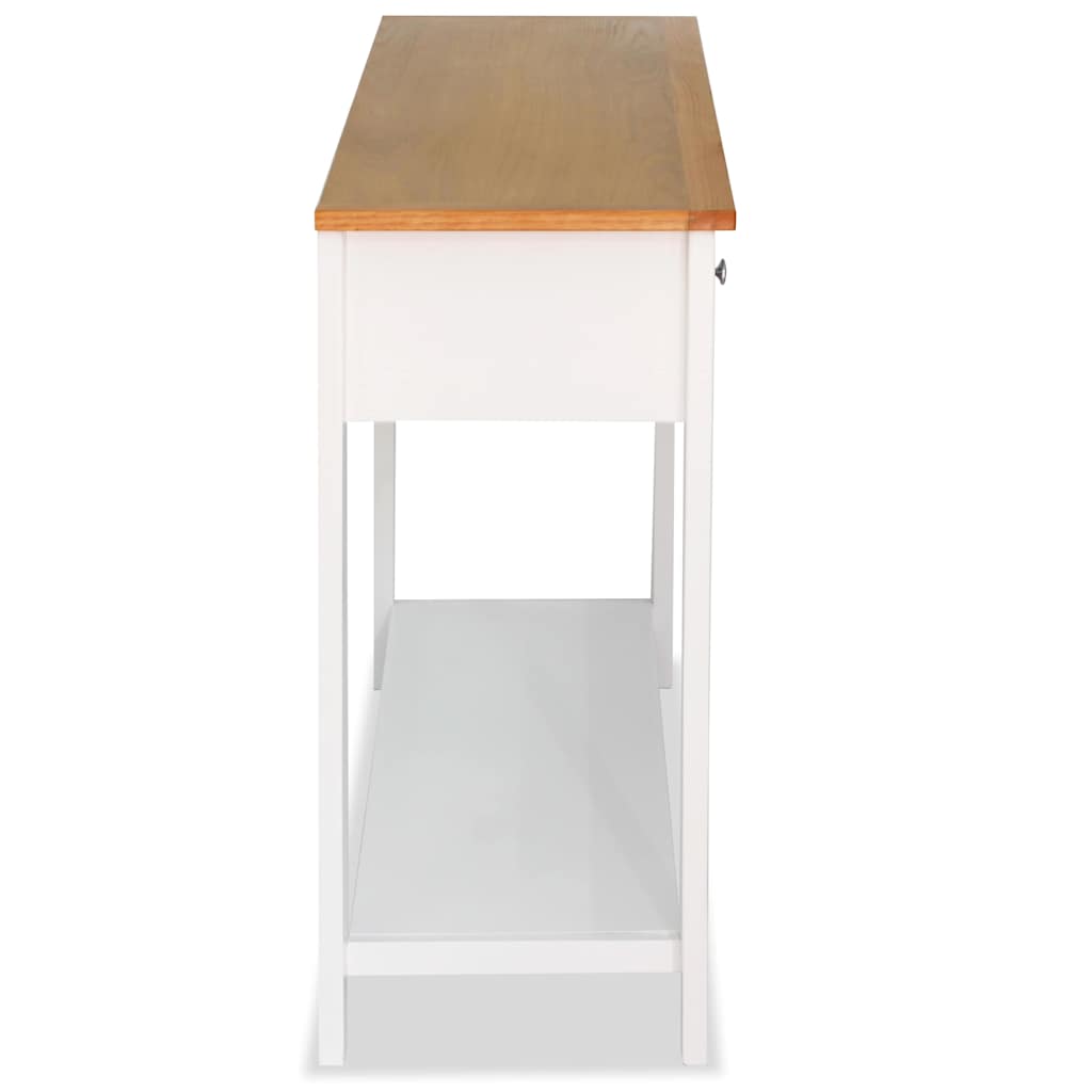 Console Table 118x35x77 cm Solid Oak Wood