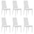 Dining Chairs 6 pcs White Faux Leather