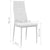 Dining Chairs 6 pcs White Faux Leather