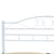 Bed Frame without Mattress White Metal 137x187 cm Double