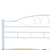 Bed Frame without Mattress White Metal 153x203 cm Queen