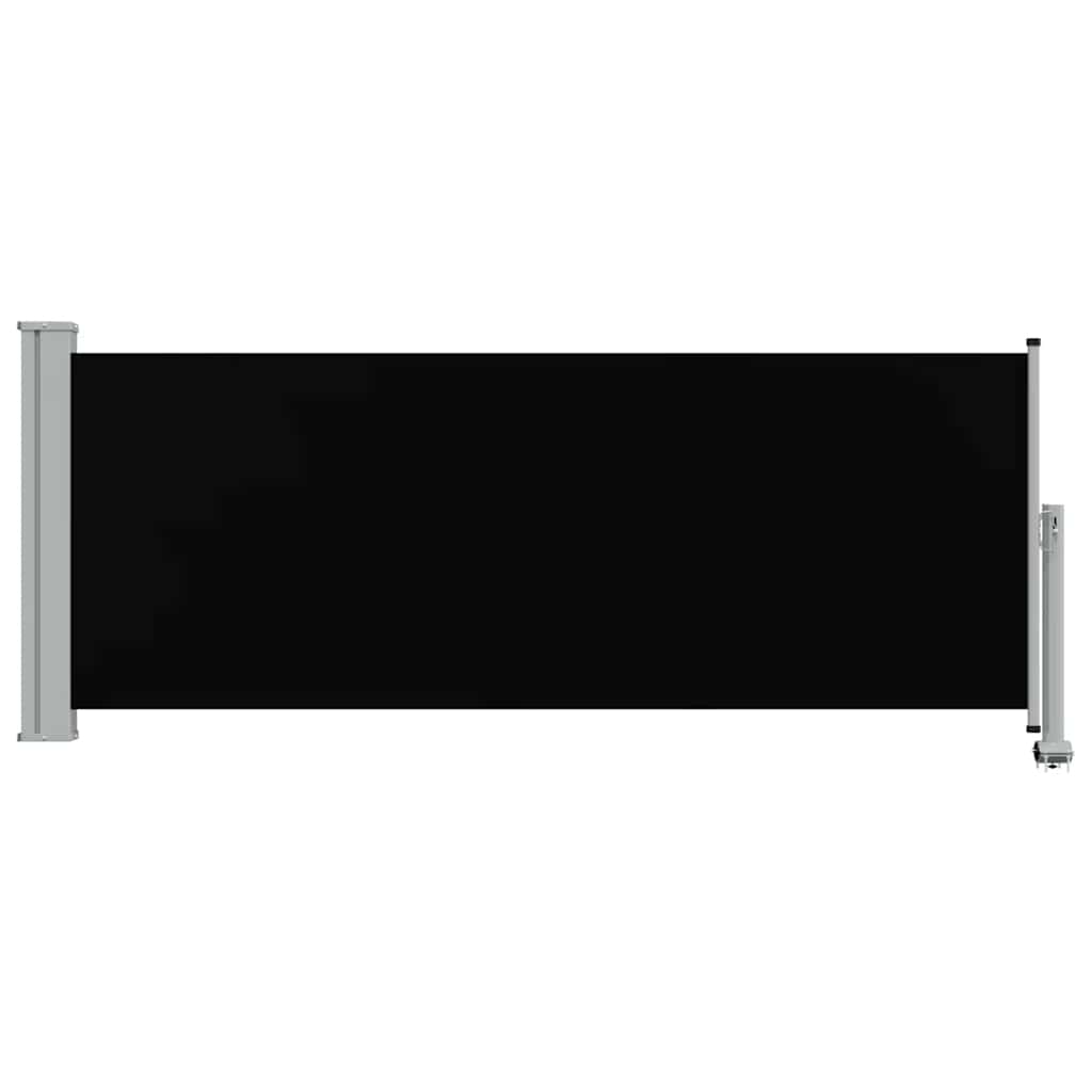 Patio Retractable Side Awning 100 x 300 cm Black