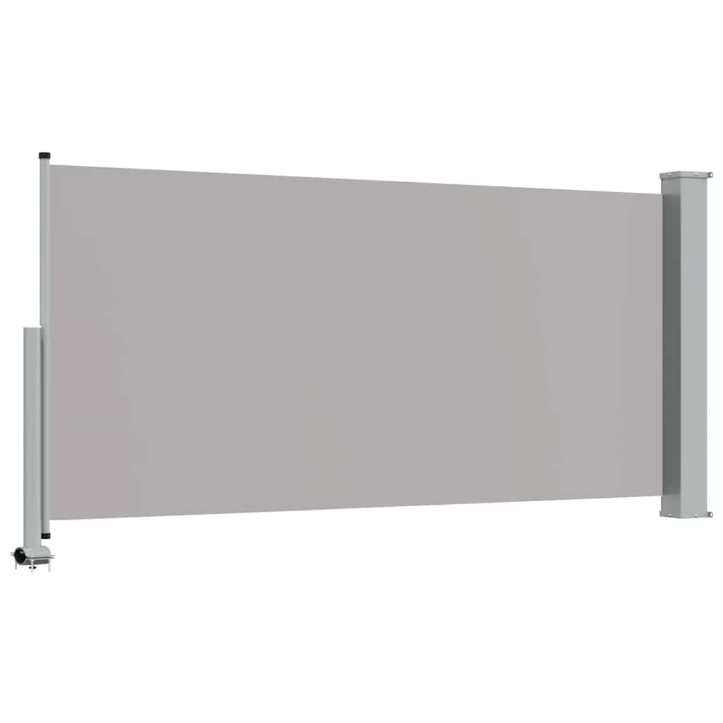 Patio Retractable Side Awning 120 x 300 cm Grey