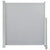 Patio Retractable Side Awning 140 x 300 cm Grey